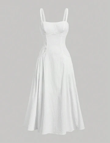 Rochie medie SHEIN, alb Alb