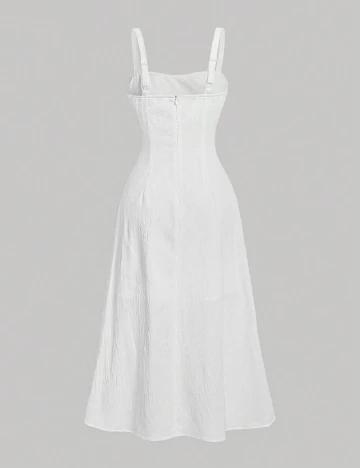 Rochie medie SHEIN, alb Alb