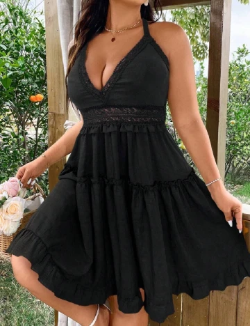Rochie scurta SHEIN CURVE, negru