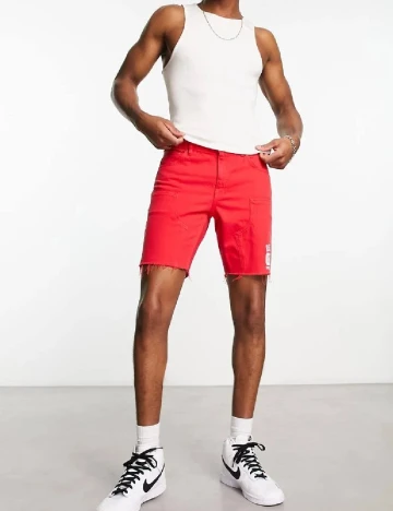 Pantaloni scurti ASOS, rosu
