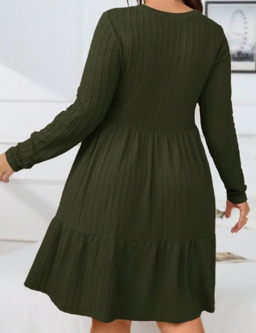 Rochie scurta SHEIN CURVE, verde