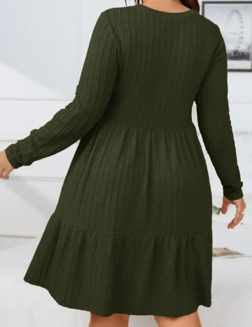 Rochie scurta SHEIN CURVE, verde