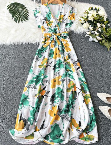 Rochie lunga SHEIN CURVE, mix culori