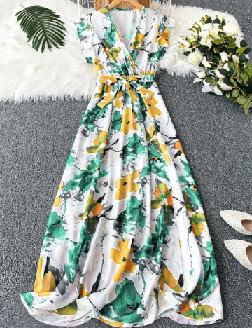Rochie lunga SHEIN CURVE, mix culori