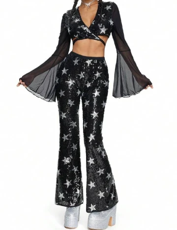 Pantaloni Romwe, negru