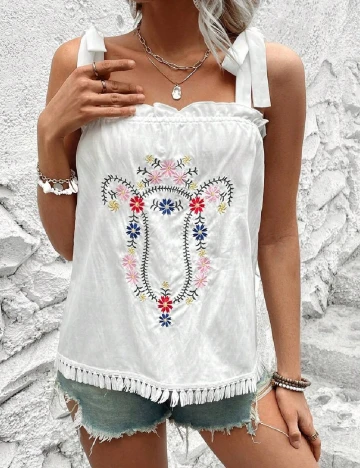 Maiou SHEIN, alb Alb