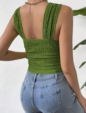 Top SHEIN, verde