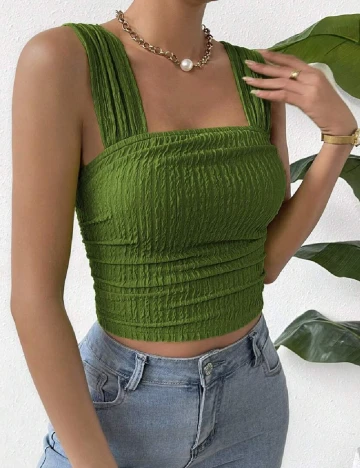 Top SHEIN, verde