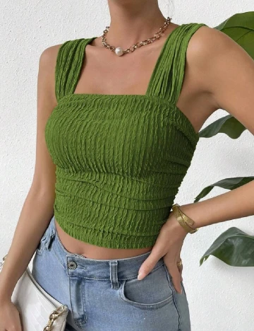 Top SHEIN, verde