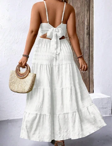 Rochie lunga SHEIN CURVE, alb
