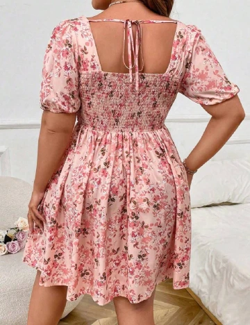 Rochie scurta SHEIN CURVE, roz