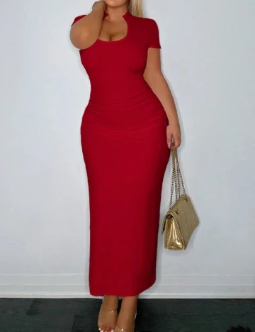 Rochie lunga SHEIN CURVE, rosu