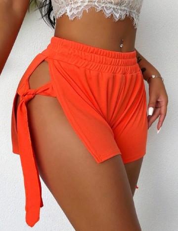 Pantaloni scurti SHEIN, portocaliu