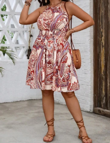 Rochie scurta SHEIN CURVE, mix culori