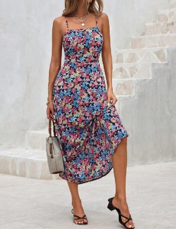 Rochie lunga SHEIN, floral print