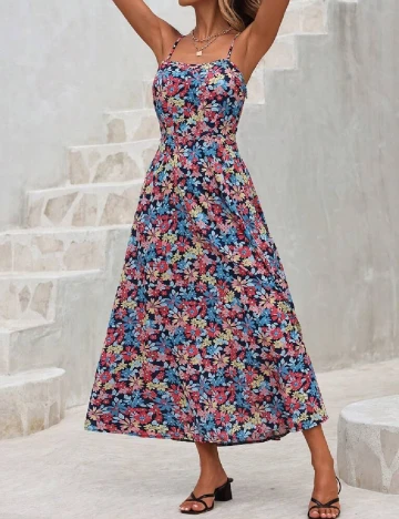 Rochie lunga SHEIN, floral print