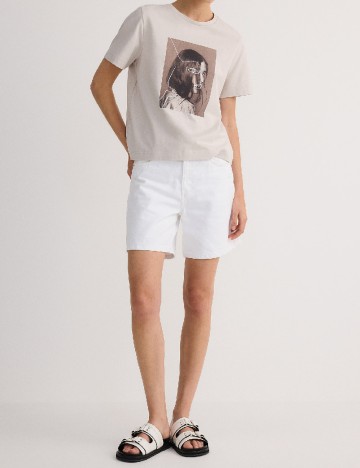 Tricou Reserved, bej