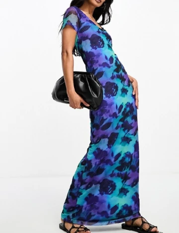 Rochie lunga ASOS, albastru