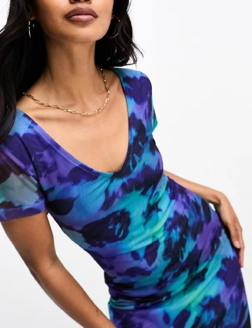 Rochie lunga ASOS, albastru