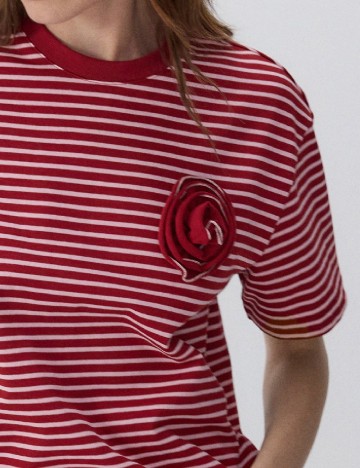Tricou Reserved, rosu/roz