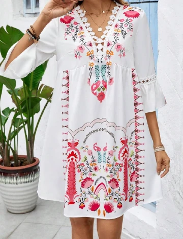 Rochie scurta SHEIN, alb