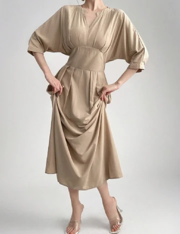 Rochie medie SHEIN, maro deschis