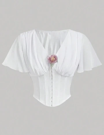 Top SHEIN, alb