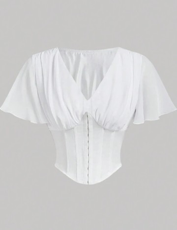 Top SHEIN, alb