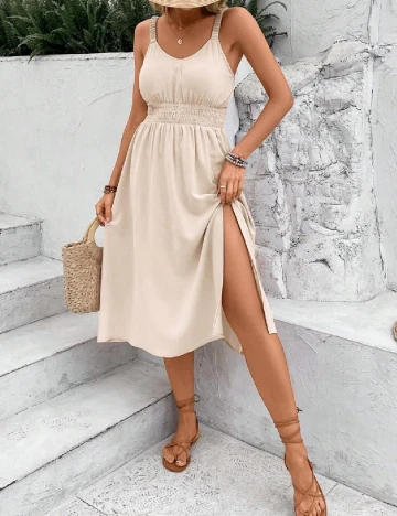Rochie medie SHEIN, crem