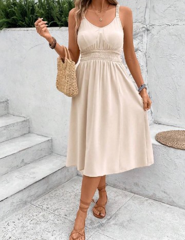 Rochie medie SHEIN, crem