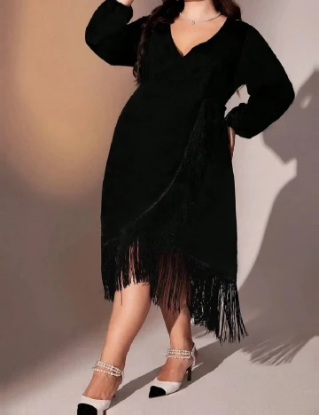 Rochie medie SHEIN CURVE, negru