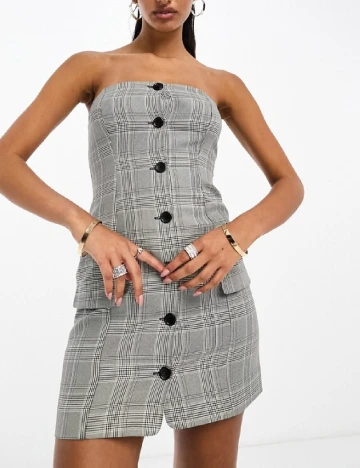 Rochie scurta ASOS, gri