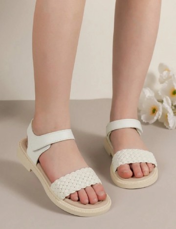 
						Sandale Shein Kids, alb