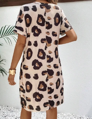 Rochie scurta SHEIN Maternity, maro