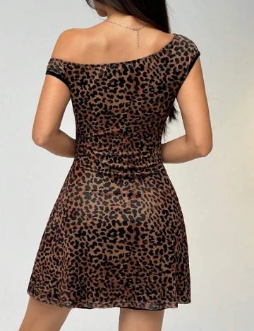 Rochie scurta SHEIN, animal print