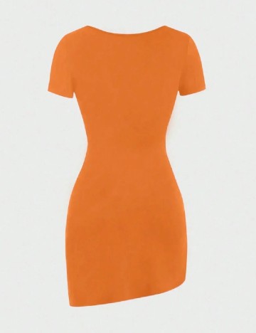 Rochie scurta SHEIN, portocaliu