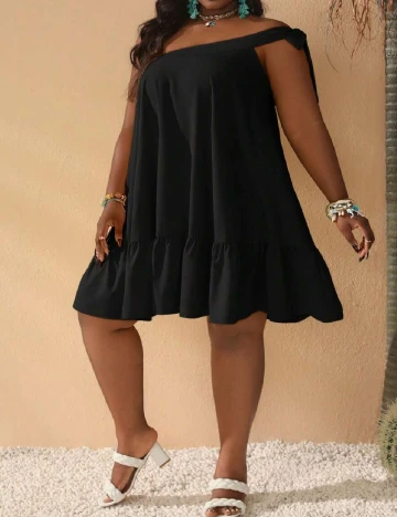 Rochie scurta SHEIN CURVE, negru