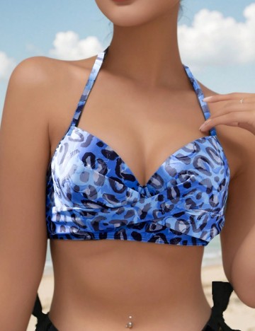 Sutien de baie SHEIN, albastru