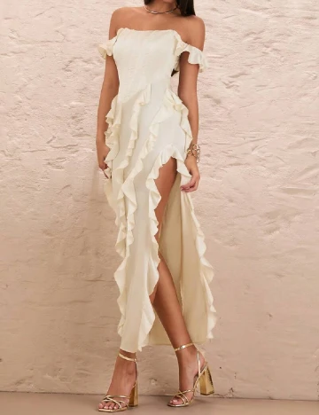 Rochie lunga SHEIN, ecru