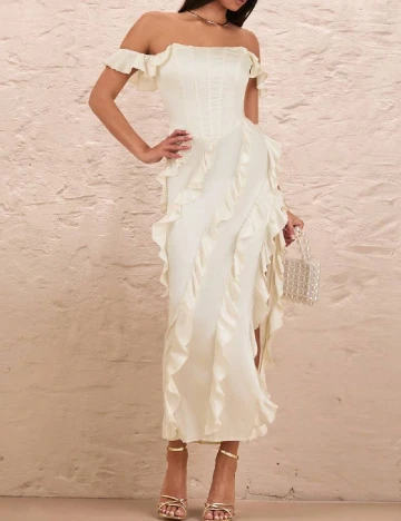 Rochie lunga SHEIN, ecru