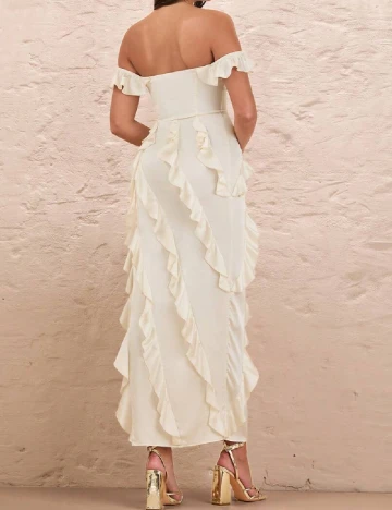 Rochie lunga SHEIN, ecru