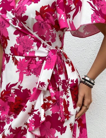 Rochie medie SHEIN CURVE, roz