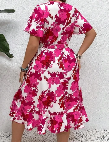 Rochie medie SHEIN CURVE, roz