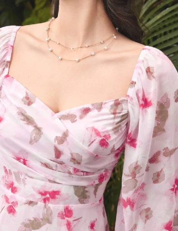 Rochie lunga SHEIN, roz Roz