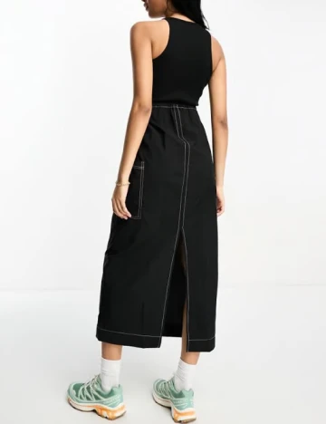 Rochie medie ASOS, negru Negru