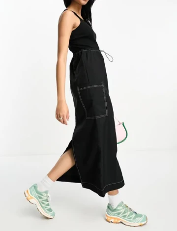 Rochie medie ASOS, negru Negru
