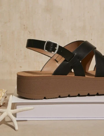 Sandale SHEIN, negru Negru