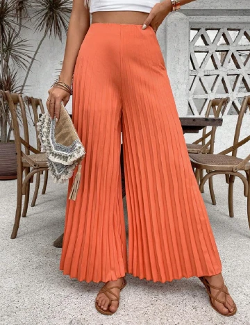 Pantaloni SHEIN, portocaliu