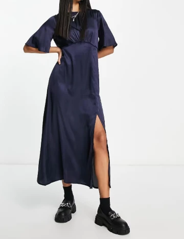 Rochie medie Influence, bleumarin Albastru