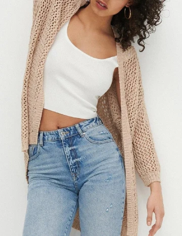 Cardigan Reserved, crem